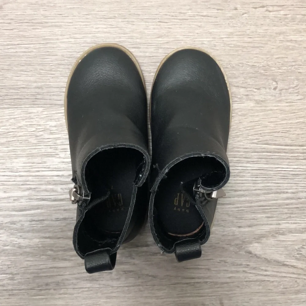 Gap Girls Black Moto Boot - size 7